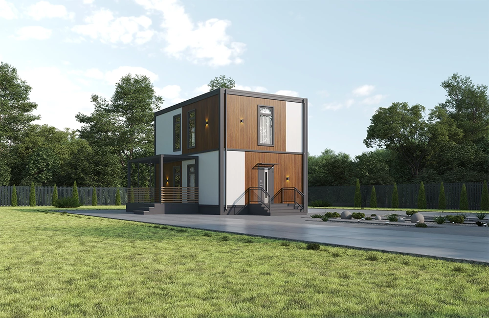 Двухэтажный модульный дом под ключ Быстровозводимый дом ULTRA 118-2